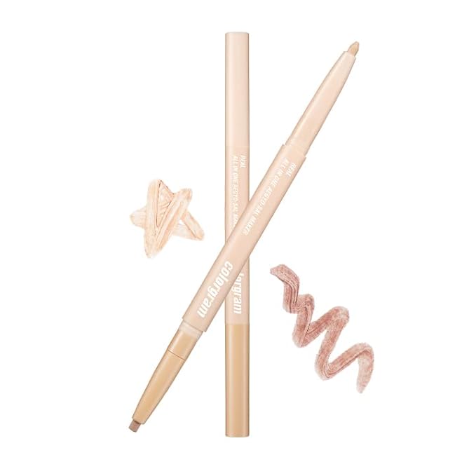 COLORGRAM Under Eye Highlighter Stick 03 Real Tone | Silky-Smooth Long-Lasting Highlighter & Contouring Stick for Smudge-Proof, Shining Daily Makeup | K-Beauty Face Highlighters & Luminizers-BrightBean Baby