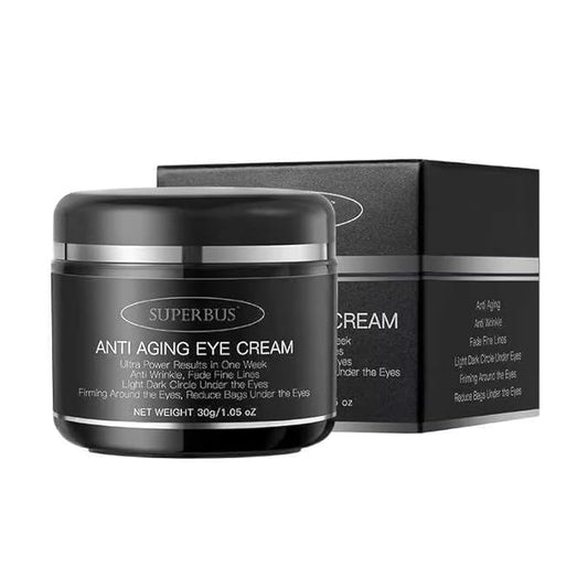 SUPERBUS Anti Aging Eye Cream, Anti Wrinkle, Fade Fine Lines, Reduce Bags and Light / Dark Circle Under the Eyes, Firming Around the Eyes-BrightBean Baby