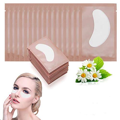 Adecco LLC 50 Pairs Eye Gel Pads, Eyelash Extension Under Eye Pads, Lint Free Lash Extension Under Eye Gel Patches for DIY False Eyelash Extension Makeup Supplies, Eye Mask Beauty Tool-BrightBean Baby
