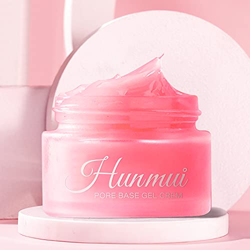 Hunmui Face Primer Pore Base Gel Cream，Magical Perfecting Base Face Primer Under Foundation Anti-Aging WrinklesShrink Pore Remove Fine LinesExfoliatingAnti-Oxidation.1Pcs-BrightBean Baby