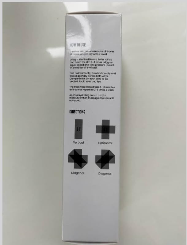 ROSELYNBOUTIQUE Derma Roller for Hair Beard Facial Skin Face 540 Microneedles At-Home Beauty Instrument White Holiday Gift for Men Women-BrightBean Baby