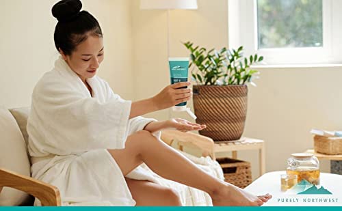 Super Size 8 OZ Extra Strength Natural Tea Tree & Peppermint Foot & Body Cream-Soothes Itching & Burning - Refreshing Odor Control & Sweat Barrier- Softens & Hydrates Rough Callused Skin-BrightBean Baby