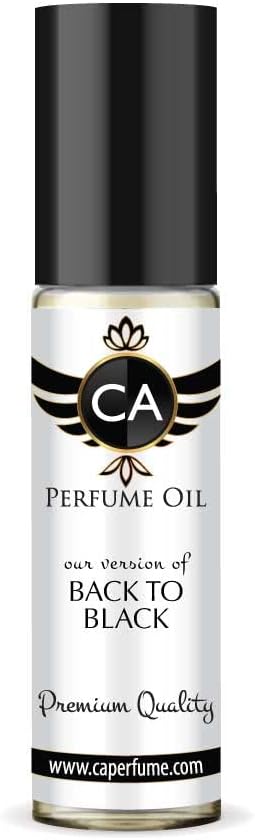 CA Perfume Impression of Back To Black For Women & Men Replica Fragrance Body Oil Dupes Alcohol-Free Essential Aromatherapy Sample Travel Size Concentrated Long Lasting Attar Roll-On 0.3 Fl Oz/10ml-BrightBean Baby