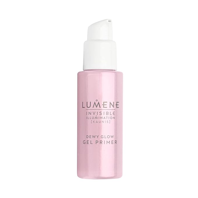 Lumene Dewy Glow Gel Primer - Invisible Illuminating Primer + Hydrating Gel for Radiant Glowing Skin - Lightweight Brightening Face Primer for Makeup + 24hr Visibly Smoother Skin (1oz)-BrightBean Baby