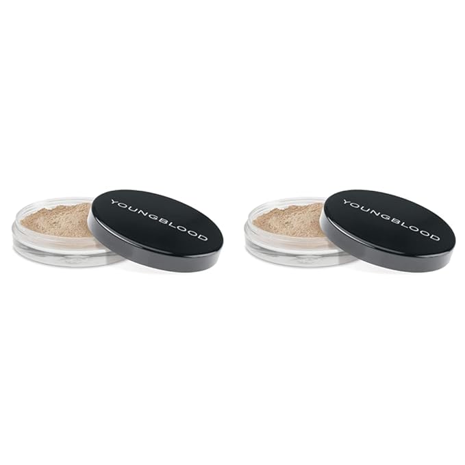 Youngblood Loose Mineral Foundation, Cool Beige | Loose Face Powder Foundation Mineral Illuminating Full Coverage Oil Control Matte Lasting | Vegan, Cruelty Free (Pack of 2)-BrightBean Baby