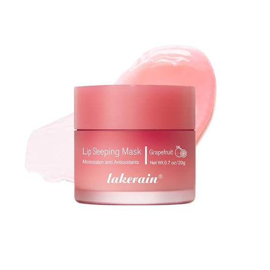 Lip Sleeping Mask,lip Mask With Vitamin C, Antioxidants,lip Mask Overnight,Improves Dryness,Nourishes And Hydrates,Brighten Lip Colour,Reduce Lip Lines 0.7 Fl Oz (03#grapefruit)-BrightBean Baby