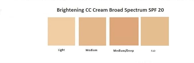 Brightening Color Correcting CC Cream SPF 20 mediam coverage - 4 in 1 - Foundation sunscreen anti aging moisturizer (Light)-BrightBean Baby