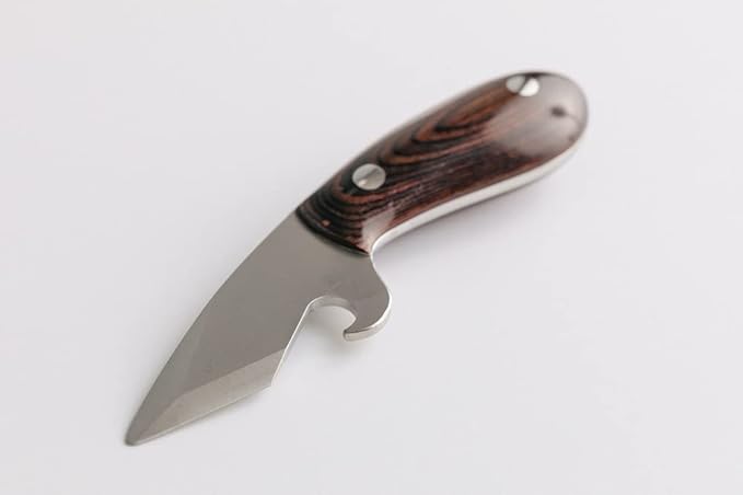 Middleton Made Knives Brew Shucker, Oyster Shucking Knife with Bottle Opener, Handmade & Professional Shucker Tool, USA Made, Walnut