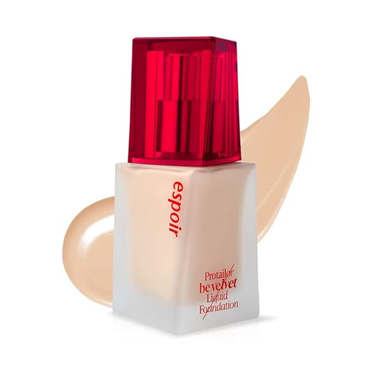 Espoir Pro Tailor Foundation Be Velvet SPF22 PA++ #5 Beige 1.01 fl oz | Powerful Lastingness Cover | Thin Coverage Improving Skin Texture | Velvety Formula without any Dry Feeling | Korean Makeup-BrightBean Baby