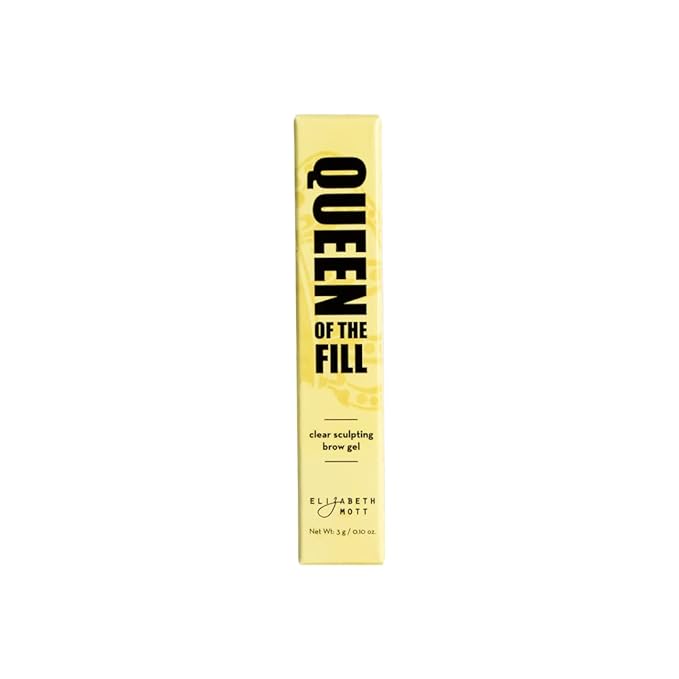 Elizabeth Mott Queen of the Fill Clear Brow Gel – Long-Lasting Sculpting & Shaping Gel Setter to Control, Tame & Define Eyebrows with Natural Finish – Smudge-Proof, Lightweight, Quick-Dry Formula – 3g-BrightBean Baby