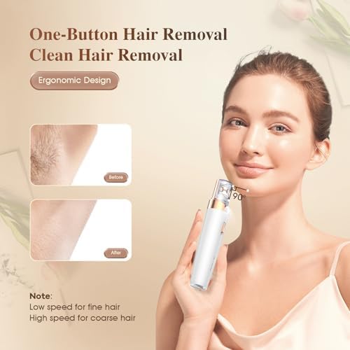 Epilator,2 in 1Epilator for Women Rechargeable,Womens Electric Shaver with LED Light,Hair Removal,Hair Removal for Women Legs/Face/Bikini/Arms,Smooth Epilator Trimmer Travel Kit Set,Simple to use-BrightBean Baby