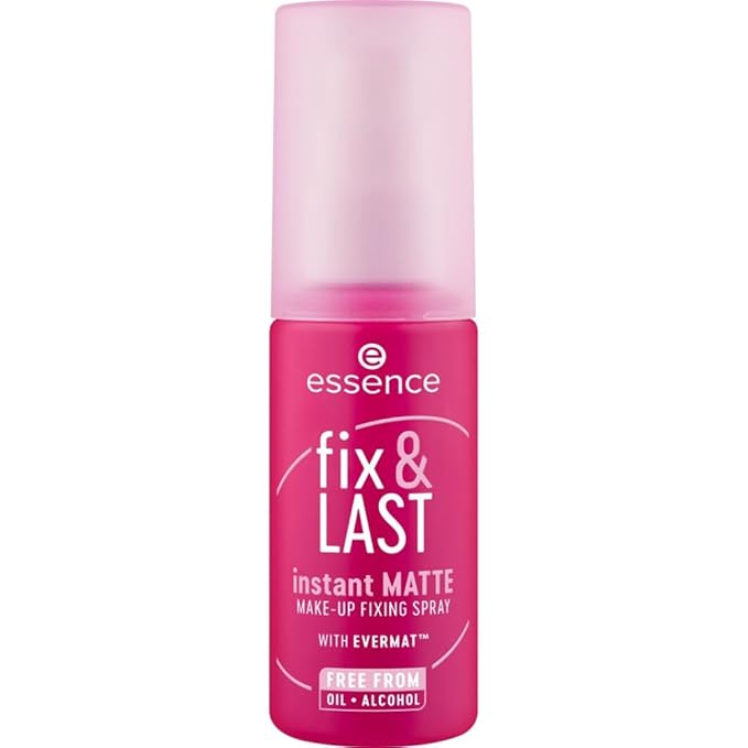 essence | Fix & Last Instant Matte Makeup Fixing Spray | Shine Control & Long-Wearing Formula | Vegan & Cruelty Free-BrightBean Baby