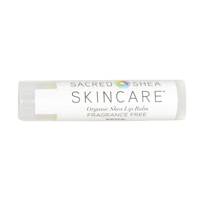Organic Unscented Natural Moisturizing Lip Balm, Natural Lip Repair, Healing Organic Fragrance-Free Shea Butter 4 Pack-BrightBean Baby