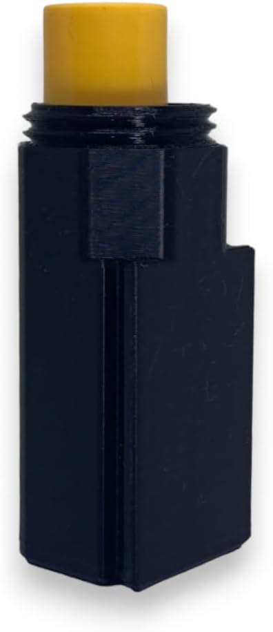 Lip Balm Holder with Car Mount Bracket and Screw Cap Lid for Carrying in Bags Pockets Fits Lip Balm and Lip Stick (1 Pk Blk)-BrightBean Baby