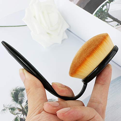 2 Sets Yoseng Oval Makeup Brushes 10 Fashionable Super Soft Professional Oval Toothbrush Foundation Contour Powder Blush Blending Brush Cosmetic Brushes Tool Set ink with Box Black（2 Pack）-BrightBean Baby