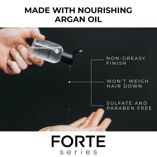 Alex Costa Hydrating Argan Oil Daily Hair Serum by Forte Series Sulfate Free Argan Hair Oil for Men Hair Serum for Dry Damaged Hair, for Styling Hair (75 ml / 2.5 oz)-BrightBean Baby