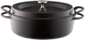 Vermicular Oven Pot 3.9 Qt Matte Black - Japanese Enameled Cast Iron Dutch Oven