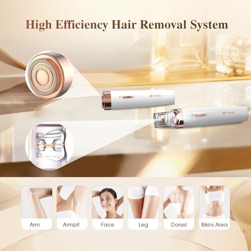 Epilator,2 in 1Epilator for Women Rechargeable,Womens Electric Shaver with LED Light,Hair Removal,Hair Removal for Women Legs/Face/Bikini/Arms,Smooth Epilator Trimmer Travel Kit Set,Simple to use-BrightBean Baby