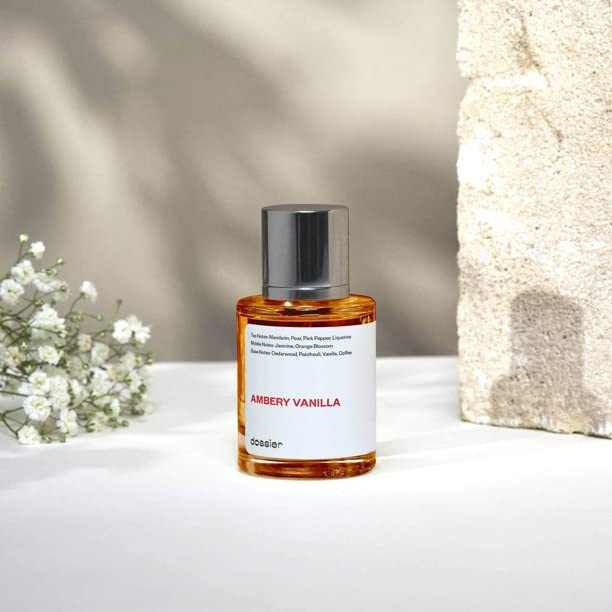 Dossier - Ambery Vanilla 1.7Oz (50ml) - Eau de Parfum - Inspired by Y S.L's B.lack O.pium - Long-lasting Fragrance - Feminine-BrightBean Baby