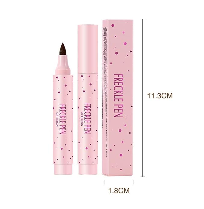 Freckle Pen Faux Freckle Pen Colour Pop Freckle Pen Supernaturally Realistic Freckles Makeup Brush Fantastic Freckles Pen Long-lasting Waterproof Soft-point Absorbent Pen For a Natural and Easy Makeup Look (soft brown)-BrightBean Baby
