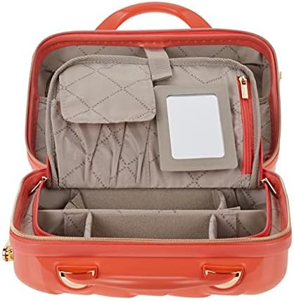 2-in-1 Essential St. Tropez Design Beauty Case - Black/Cream Python, Rose Gold-BrightBean Baby
