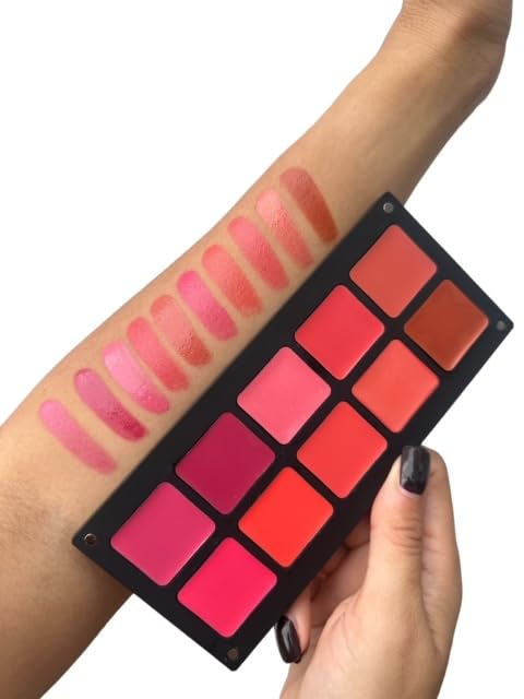 Cheeks & Lip Palette | Lipstick and Blush | Cream Formula | Reusable Magnetic Case | For All Skin Types-BrightBean Baby