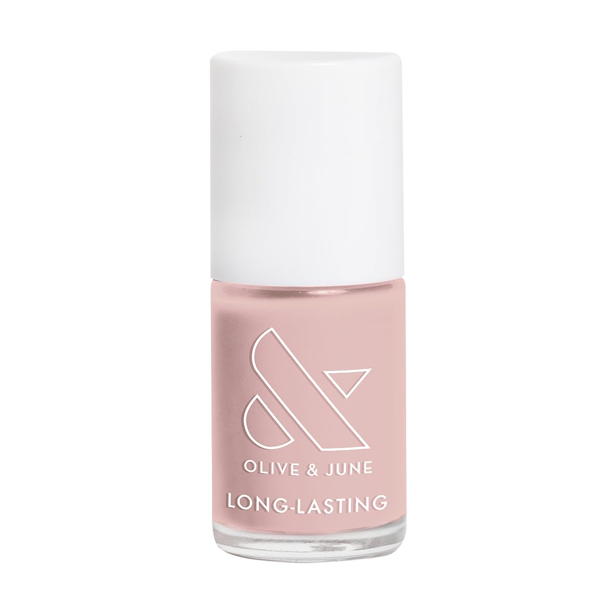 Olive & June Long Lasting Nail Polish | Plump Gel-Like Finish No Lamp Needed | Lasts up to 10 days | Salon-Quality Color at Home | 15-Free, Vegan & Cruelty-Free Chip-Resistant Shine | HZ | Dusty Rose-BrightBean Baby