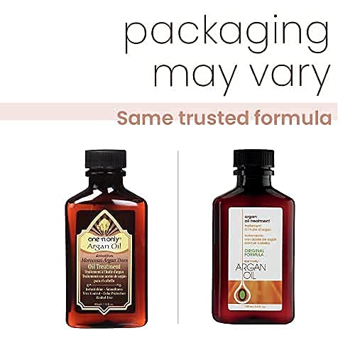 One 'n Only Argan Oil Hair Treatment - Hair Oil Smoothes and Strengthens Dry Damaged Hair, Eliminates Frizz, Creates Brilliant Shines, Non-Greasy Formula, 3.4 Fl. Oz-BrightBean Baby