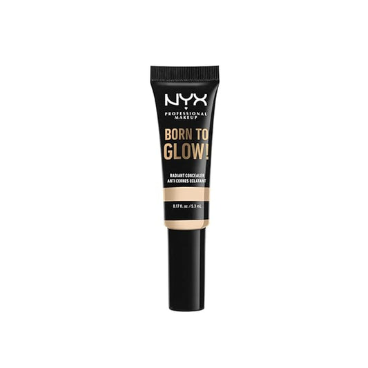 NYX PROFESSIONAL MAKEUP Born To Glow Radiant Concealer, Medium Coverage - Pale-BrightBean Baby