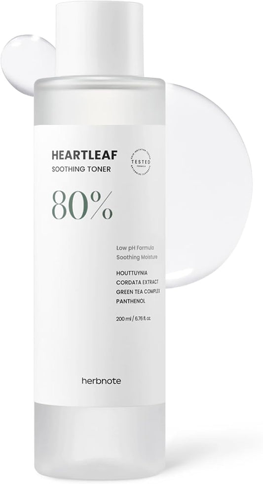 Heartleaf Soothing Moisture Toner - Low pH, 80% Heartleaf Extract, Enriched with Houttuynia Cordata & Green Tea, Clinically Tested, No Irritation - Ideal for Sensitive Skin, 6.76 f l. oz-BrightBean Baby