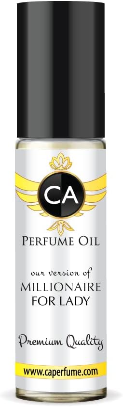 CA Perfume Impression of Paco R. Millionaire For Lady For Women Replica Fragrance Body Oil Dupes Alcohol-Free Essential Aromatherapy Sample Travel Size Concentrated Long Lasting Roll-On 0.3 Fl Oz/10ml-BrightBean Baby