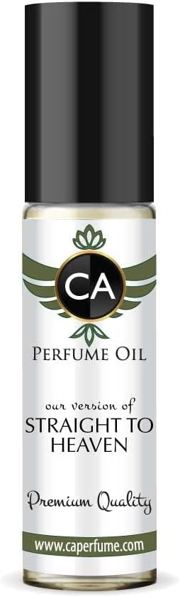 CA Perfume Impression of Straight To Heaven For Men Replica Fragrance Body Oil Dupes Alcohol-Free Essential Aromatherapy Sample Travel Size Concentrated Long Lasting Attar Roll-On 0.3 Fl Oz/10ml-BrightBean Baby