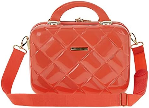 2-in-1 Essential St. Tropez Design Beauty Case - Black/Cream Python, Rose Gold-BrightBean Baby
