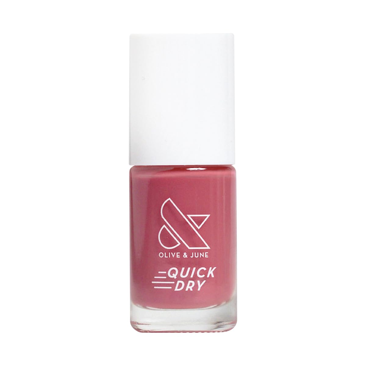 Olive & June Quick Dry Nail Polish | Instant, Fast-Drying, Smudgeproof Color | 15-free, Vegan, Cruelty-Free Formula | Lasts up to 5 Days | Salon-Quality Manicure, Pedicure at Home | Primrose Rosy Pink-BrightBean Baby