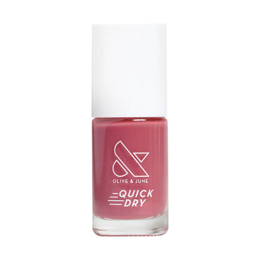 Olive & June Quick Dry Nail Polish | Instant, Fast-Drying, Smudgeproof Color | 15-free, Vegan, Cruelty-Free Formula | Lasts up to 5 Days | Salon-Quality Manicure, Pedicure at Home | Primrose Rosy Pink-BrightBean Baby