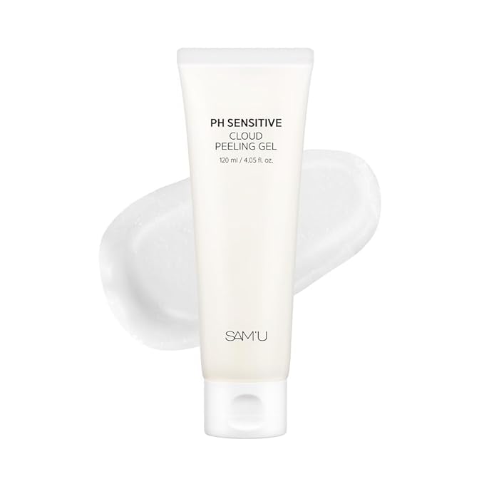 SAM’U PH Sensitive Cloud Peeling Gel – Gentle Exfoliating Gel for Face with Pineapple Enzymes & Hyaluronic Acid – Hydrating Facial Peel & Face Scrub for Sensitive Skin, 120ml, 3.38 fl.oz-BrightBean Baby