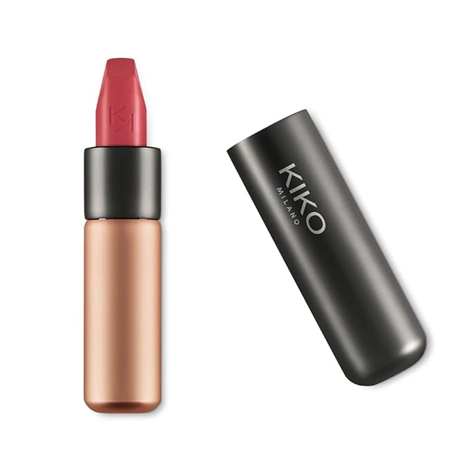Kiko MILANO - Velvet Passion Matte Lipstick Creamy Matte Lip Stick | Long Lasting Lipstick | Color Persian Red 329 NEW | Cruelty Free Makeup | Professional Makeup Lipstick | Made in Italy-BrightBean Baby