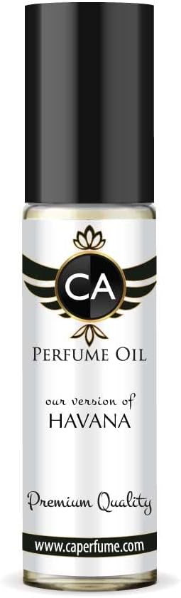 CA Perfume Impression of Havana For Men Replica Fragrance Body Oil Dupes Alcohol-Free Essential Aromatherapy Sample Travel Size Concentrated Long Lasting Attar Roll-On 0.3 Fl Oz/10ml-BrightBean Baby