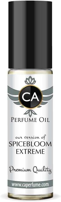CA Perfume Impression of Victor & R. Spicebloom Extreme For Men Replica Fragrance Body Oil Dupes Alcohol-Free Essential Aromatherapy Sample Travel Size Concentrated Long Lasting Roll-On 0.3 Fl Oz/10ml-BrightBean Baby