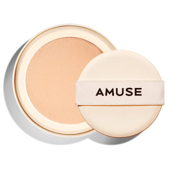 [AMUSE] Dew Jelly Vegan Cushion Foundation Glow Dewy Finish Clean Beauty Dry and Sensitive Skin Eco-Friendly (1.5 CLEAR REFILL)-BrightBean Baby