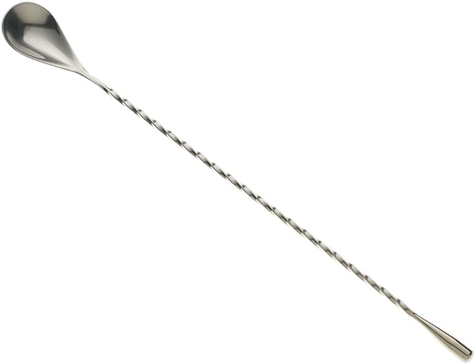 Barfly Teardrop Bar Spoon, End 11 13/16" (30 cm), Stainless Steel