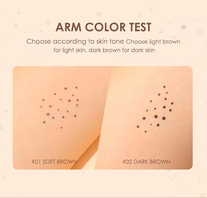 Freckle Pen Faux Freckle Pen Colour Pop Freckle Pen Supernaturally Realistic Freckles Makeup Brush Fantastic Freckles Pen Long-lasting Waterproof Soft-point Absorbent Pen For a Natural and Easy Makeup Look (Double)-BrightBean Baby