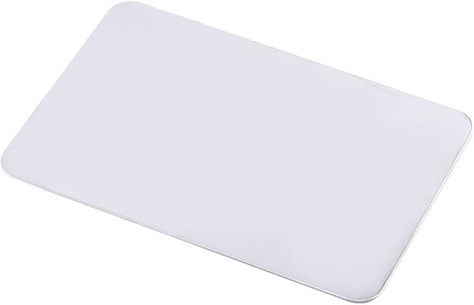 Mixing Palette Small Stainless Steel Makeup Palette Rec Shape Mixing Plate Tools with Spatula Nail Art Palette for Blending Cosmetic Shades-BrightBean Baby