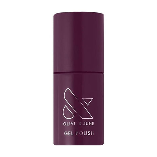 Olive & June Gel Polish | UV LED Nail Lamp Needed | Long Lasting Formula | Up to 21 Days of Wear | Damage-Free Removal | Salon-Quality Manicure, Pedicure at Home | Plaza | Mulberry Purple-BrightBean Baby