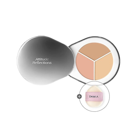 Dr.Althea Dear.A Perfect Cover Concealer Palette C01 - Vegan Fomula, Conceal, Cover, Correct, Contour, Highlight, Multi concealer balette, Finger puff included (C01)-BrightBean Baby