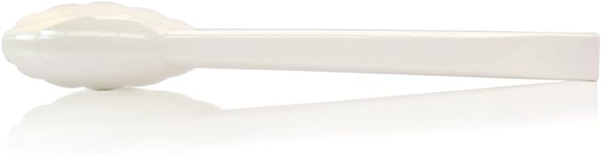 New Star Foodservice 35551 Utility Tong, High Heat Plastic, Scalloped, 12 inch, Set of 12, White