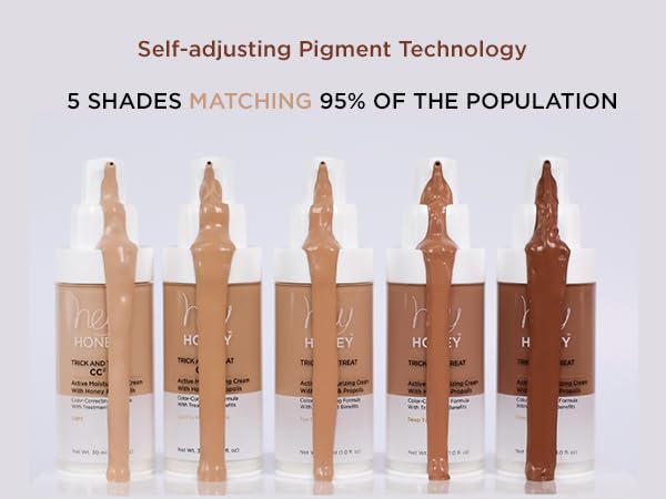 Hey Honey Trick and Treat CC² Cream SPF 46 | Active Moisturizing Color Correcting Cream with Honey & Propolis | Best Cover For Rosacea, Skin Redness & Mature Skin | 1 oz (Tan Tone)-BrightBean Baby