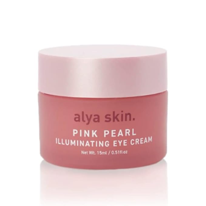 Pink Pearl Illuminating Eye Cream | Minimizes Dark Circles | With Tasmanian Sea Kelp, Aloe Vera, Strawberry Gum, Native Snowflower, and Caffeine | 0.53 Oz (15g)-BrightBean Baby