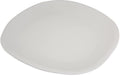 Carlisle FoodService Products Ridge Resuable Plastic Platter Oblong Platter for Home and Restaurant, Melamine, 18 Inches, Cement, (Pack of 6)