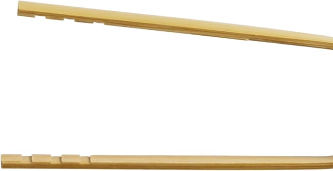 Small Bent Bamboo Tongs 2.75 in (70mm), Kitchen Tongs, Tabletop Items, Made in Japan
